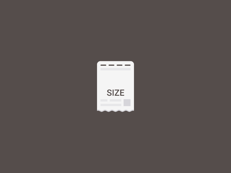 Clothes Size App Launcher Icon android anim animation clothes flat icon launcher mobile size sizes ui ux