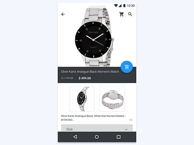 DailyUI 012 - E-Commerce Shop (Single Item) android app app design buy dailyui ecommerce flat material mobile shop ui ux