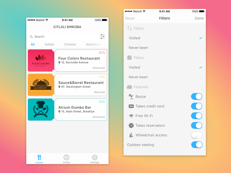 IPhone Coupon App Prototype by Vikky on Dribbble