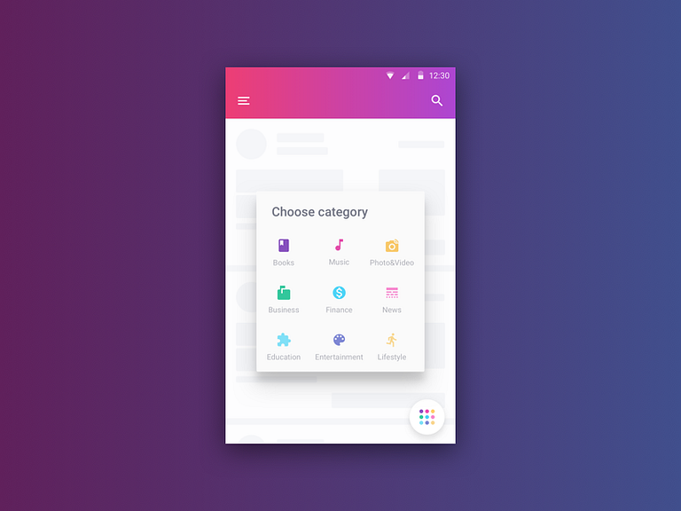 Android Floating Action Button by Vikky on Dribbble