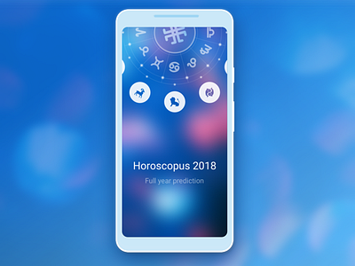 Horoscopus Splash Screen android app app design flat horoscope loader ui material mobile splash screen ux zodiac