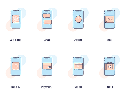 Mobile Functions Icons