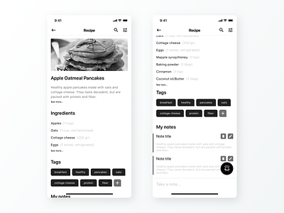Avocado - Future App Concept android app app design clean flat interface interface design ios material mobile recipe recipe app sketch ui ui design ux