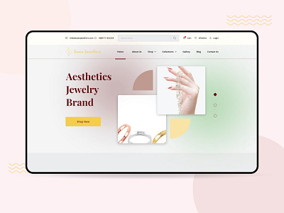 Jewellery E-Commerce Website e commerce fashion graphic design jewellery landing page minimalist simple ui ux web app website