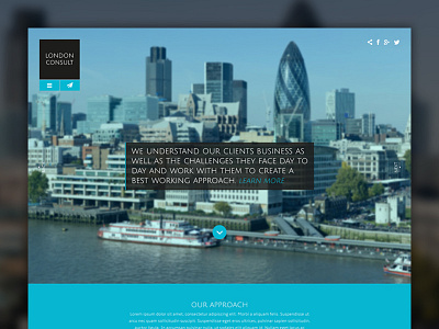 London Consult big image cityscape corporate design design direction financial interface london responsive ui web design