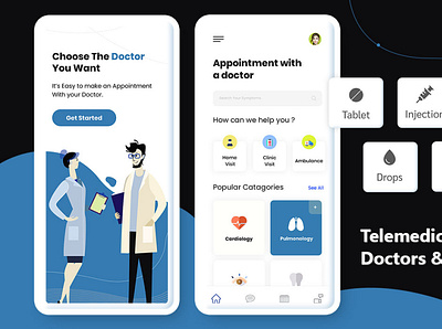 Doctor Appointment Booking App android app design appointment booking booking clean ui ux doctor app doctor appointment ios app design ui ux