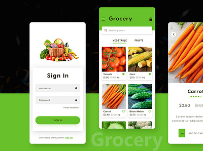 Grocery Application android app design grocery grocery app grocery online ios app design service app store ui ux