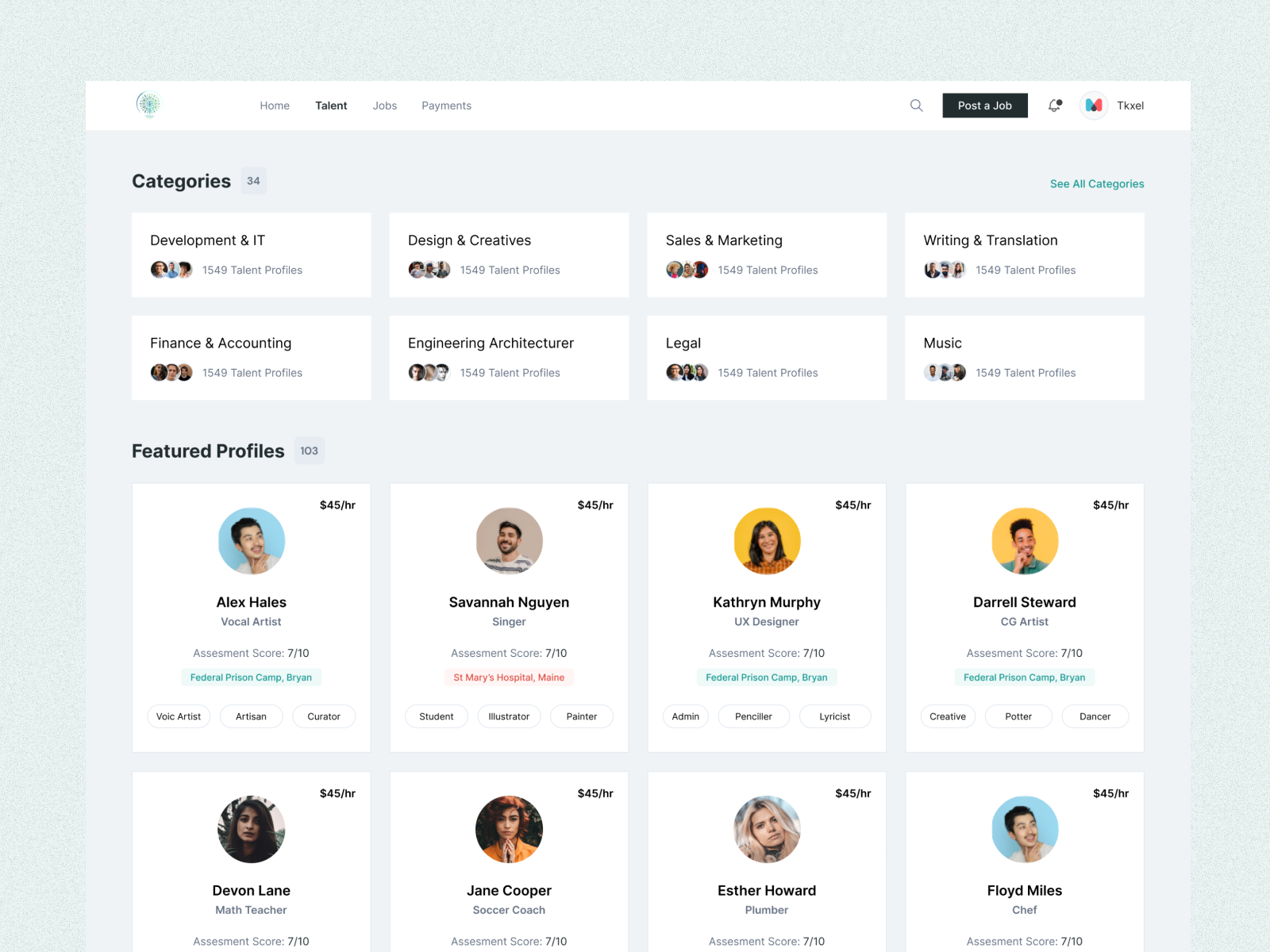 Freelance Platform UI by Zuraiz Zafar on Dribbble