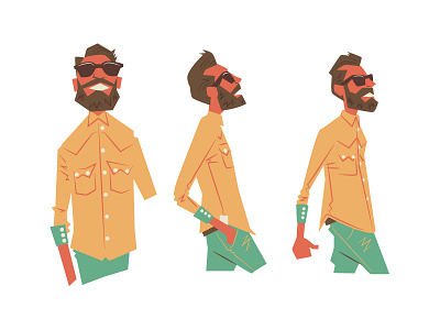 Glastonbury WIP animation bands bbc character illustration chilled cool film glastonbury wip hip hipster motion music music festival summer sunglasses