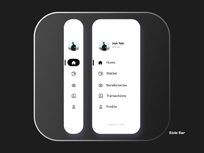Side Bar Navigation app branding design icon ui ux