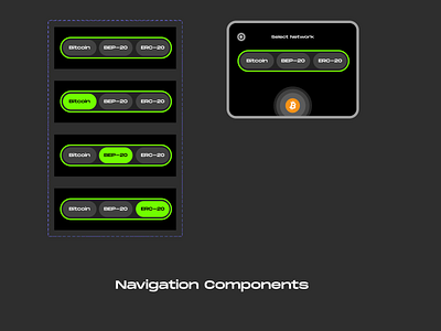 Navigation Component app design typography ui ux vector