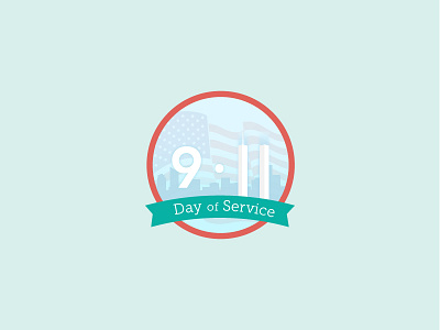 9-11 Day of Service Badge 9 11 911 badge day of service new york city volunteering world trade center