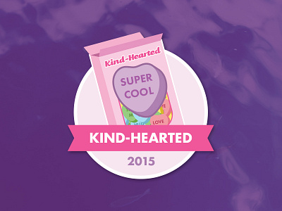 Kind-Hearted 2015 badge candy hearts challenge givegab hearts sweethearts volunteer