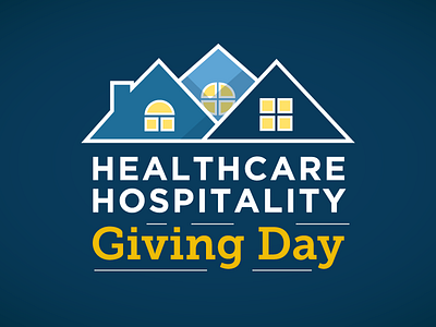 Logo for HHN Giving Day charity donation giving houses logo roof rooftop windows