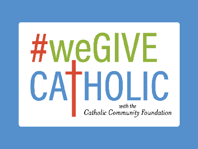 #WeGiveCatholic Giving Day Website design front end graphic design web design web page