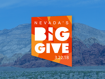 Nevada's Big Give Website branding charity giving graphic design nevada volunteer web design website