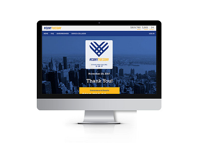 #CUNYTuesday Giving Site branding charity cuny giving giving tuesday graphic design new york volunteer web design