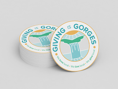 Giving Is Gorges Sticker