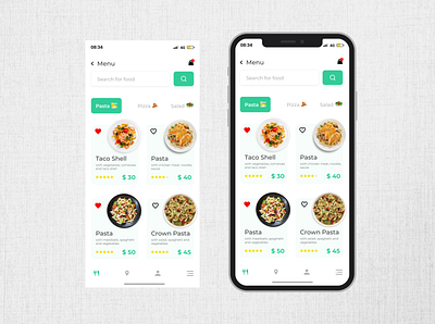 Food menu Daily UI 43 app appdesign branding dailyui design figma food food menu ingredients interface menu ui uidesign uiux uiuxdesign