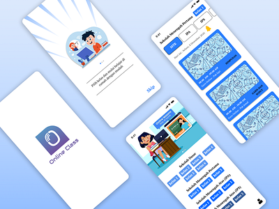 Online School design learning app study app ui