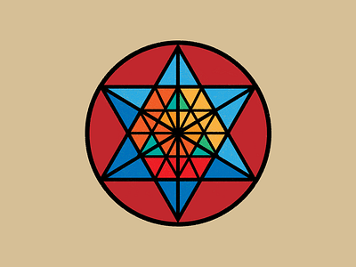 Geometric Bagde 2 badge geometric star