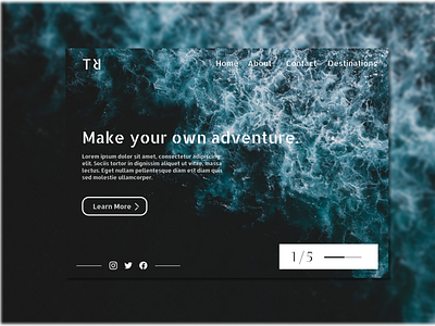 Travel landing page