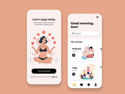 Yoga app prototype