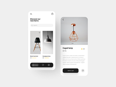 Minimal furniture app app app designer design ui uidesign uiux uiuxdesigner ux uxdesign