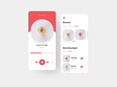 Music app - Daily ui 009 design ui uidesign uiux uiuxdesigner ux uxdesign