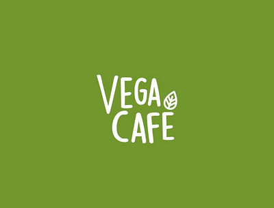 Vega Café Logo branding design icon illustration logo minimal typography vector