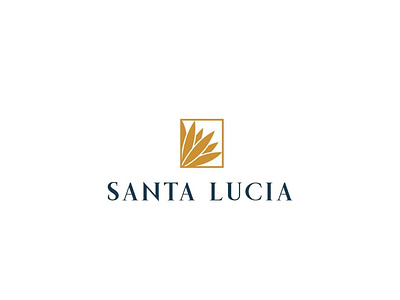 Santa Lucia Logo branding design icon logo typography vector