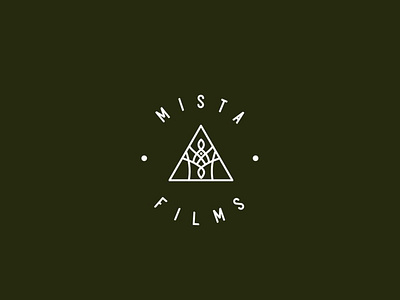 Mista Films branding design icon illustration logo minimal vector