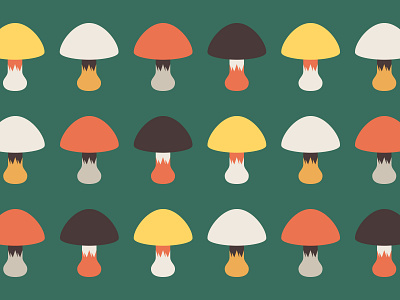 Mushrooms pattern.