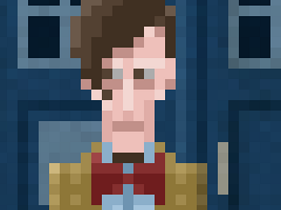 Doctor Who Fan-Art cyberman dalek digital doctor who fan art illustration pixel pixel art silence who