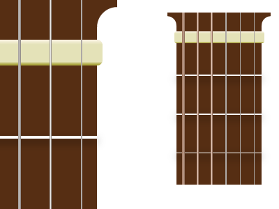 Guitar Neck for Chord Diagrams