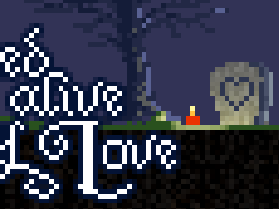 Buried Alive by Love grave him love night pixel pixelart