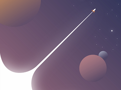 SPACE adobe animation art artist graphic illustration illustrator india landscape rocket space stars ui vector