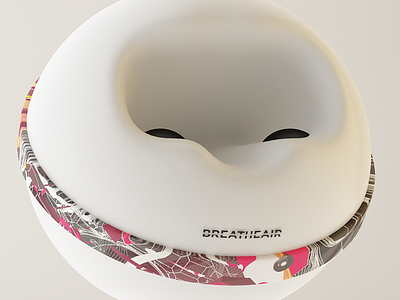 Pocket Breathe-R (Prototype) Designer Edition (White) 3d ball breathe nose ring sphere