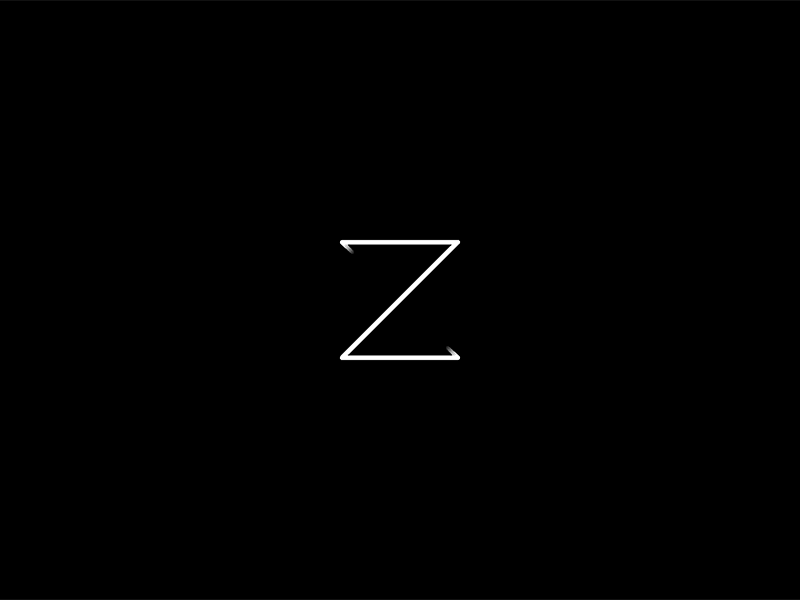 ZZ test 1 - rotation, colors 3d branding connect dynamic interactive letter line logo processing type z