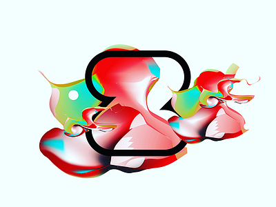 Gradient Mesh Distortion abstract distortion fluid gradient illustrator letter mesh typography z