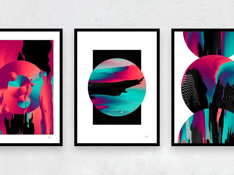 Art Prints + Free Shipping abstract art circle dark deep floating fluid geometric poster print scifi shop