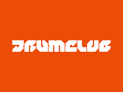 DrumClub logo branding identity lettering logo logotype typography wordmark