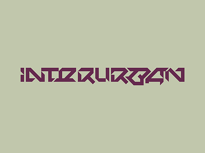 Interurban logo branding identity lettering logo logotype typography wordmark