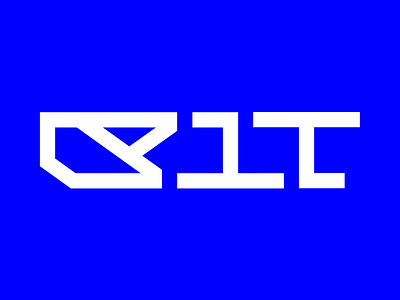 BIT branding identity lettering logo logotype typography wordmark