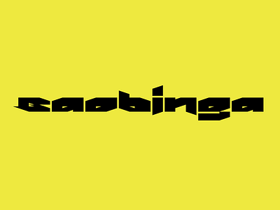 Baobinga branding identity lettering logo logotype typography wordmark