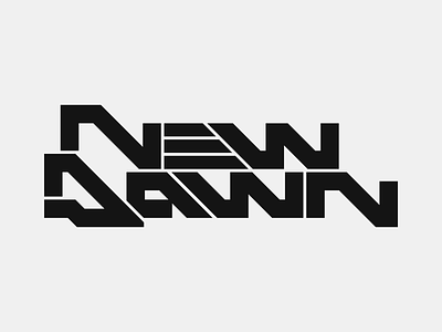 New Dawn logo branding identity lettering logo logotype typography wordmark