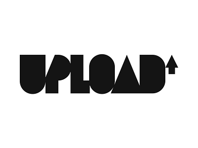 Upload branding identity lettering logo logotype typography wordmark