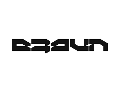 Braun branding identity lettering logo logotype typography wordmark