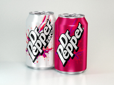 Dr Pepper 3d can drpepper soda