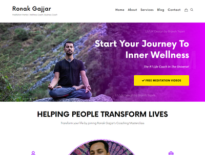 RonakGajjar.com - WordPress Website 🎯 design figma figma design figmadesign figmaindia ronak spirituality ui ux web design website wordpress wordpress blog wordpress design yoga